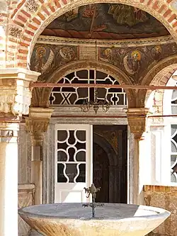 Cantharus at the Monastery of Great Lavra (Mount Athos)