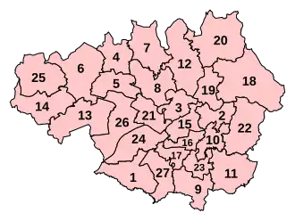 Parliamentary constituencies in Greater Manchester (2010–2024)