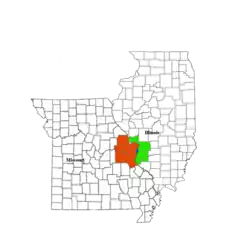 Map of the St. Louis Metropolitan Statistical Area