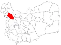 Location in Tulcea County