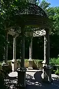 Greek-style gazebo in Longwood Gardens