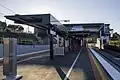 North-east bound view from Platforms 1&2, showing the concourse in the distance