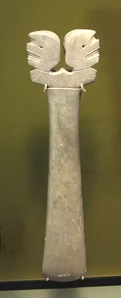 Tairona greenstone staff, 1550 - 1600 CE