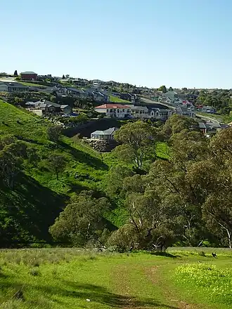 Part of Greenwith from adjacent Cobbler Creek Recreation Park