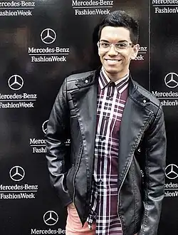 Gregori Lukas attends Mercedes-Benz Fashion Week, NYC September 2013