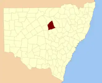 Location in New South Wales