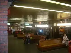 Inside Greyfriars bus station
