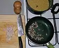 Frying of salo