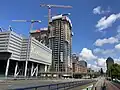 The site under construction in May 2021
