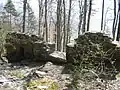 Interior, ruins of the main doorway