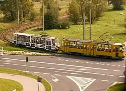 Konstal 805Na in Pre-modernization paintscheme (2008)
