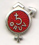 Pin button from Swedish Mine Industry Worker's Union