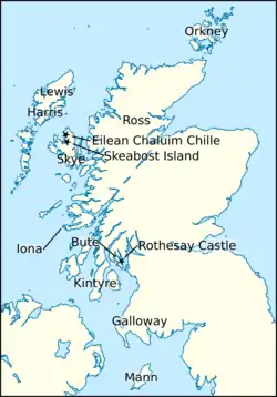 Map of Britain and Ireland
