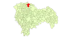 Location in Guadalajara Province