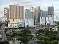 Robinsons Cybergate, Mandaluyong as seen from Guadalupe, Makati, hosting the current headquarters of the Office of the Vice President