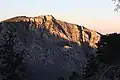 Guadalupe Mountains in sunset