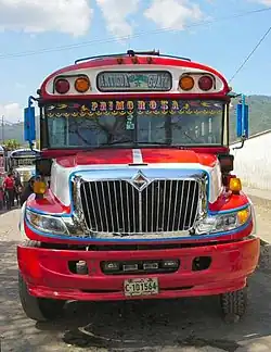 Image 4A camioneta or chicken bus, a typical mode of transportation in Guatemala