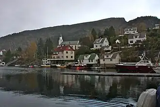 View of the church in Eivindvik Credit: Bjarne Thune
