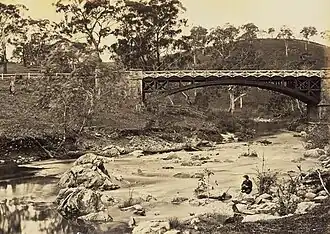 Bridge over the Torrens at Gumeracha, circa 1869
