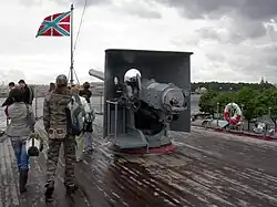 Image 46Forward gun of Aurora that fired the signal shot (from October Revolution)