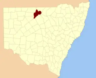 Location in New South Wales