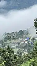 Center Village of Kaskikot, Guntechour from Kaskikot Hill.