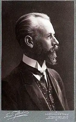 A portrait of Nils Gustaf Lagerheim