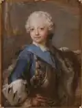 King Gustav III of Sweden as child, pastel 1750.
