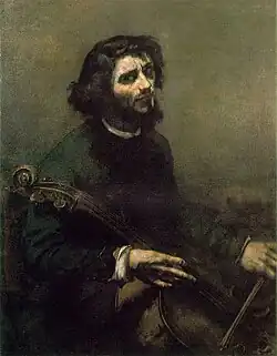 Self-Portrait (The Cellist) by Gustave Courbet