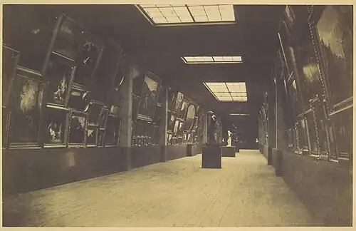 Photograph by Gustave Le Gray of the Salon of 1852