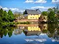 Gustavsburg as seen from the castle pond