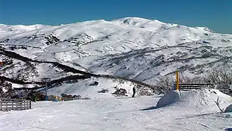 The Main Range from Guthega Peak, July 2011