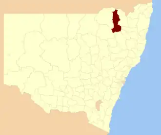 Location in New South Wales