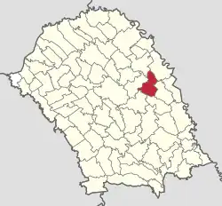 Location in Botoșani County