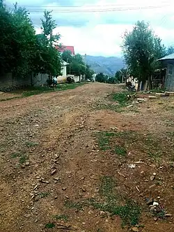 Road through the village of Chamchal