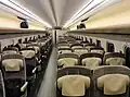 The interior of ordinary-class car No. 7 in April 2016
