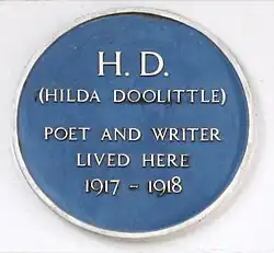 Plaque on number 44