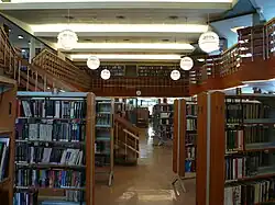 Interior of Haugesund Public Library, Haugesund, by David Sandved (1967)