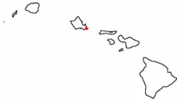 Location of Maunalua (Hawaiʻi Kai), Hawaiʻi