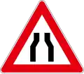 A08 Road narrows