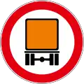 B11 No entry for vehicles with dangerous goods