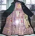 Former winter coat of a patient who embroidered the lining.