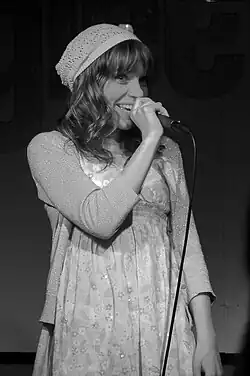 Hafdís at the Glee Club, Birmingham, in 2007
