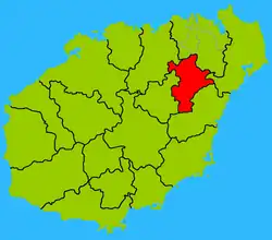 Location of the county