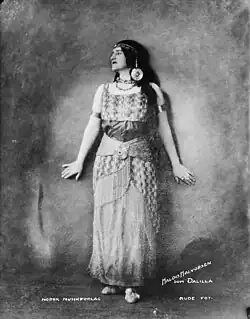 Haldis Halvorsen as Delilah in 1919