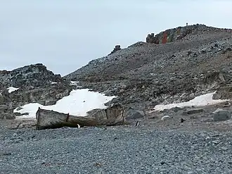 Norwegian whaling boat, Half Moon Island