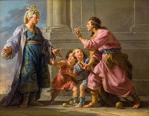 Agesilaus of Sparta With His Children by Noël Hallé