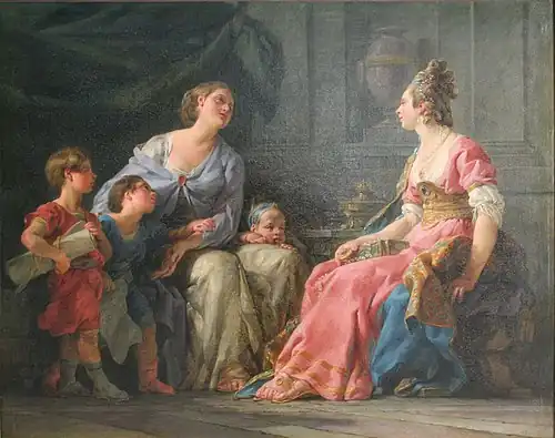 Cornélie, Mother of the Gracques by Noël Hallé