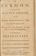 Sermon published 1748