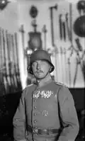 Count Hamilton in field uniform for his own regiment.